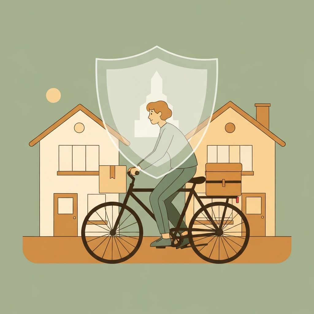 Illustration of delivery and insurance for borrowed items